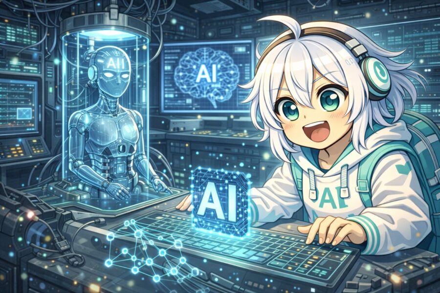 AIを構築する様子