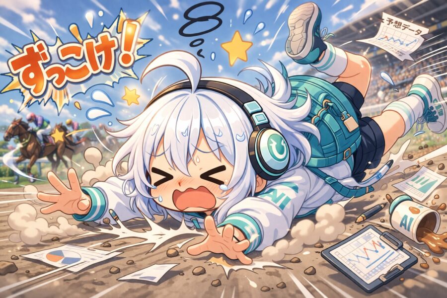 すっこける様子