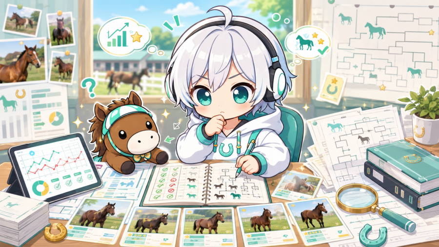 POGを吟味する様子